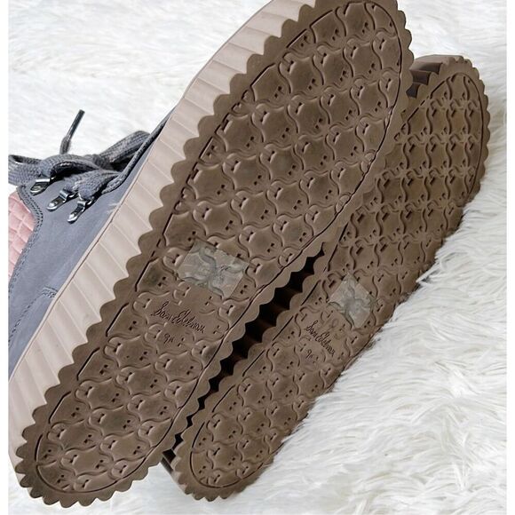 Sam Edelman Faux Faux Fur Bootie Size 9.5 Gray Leather - Picture 5 of 8